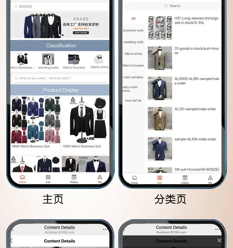 英文产品分类电子目录制作